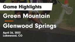 Green Mountain  vs Glenwood Springs  Game Highlights - April 26, 2022