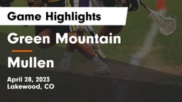 Green Mountain  vs Mullen  Game Highlights - April 28, 2023