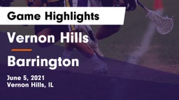 Vernon Hills  vs Barrington  Game Highlights - June 5, 2021