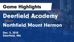 Deerfield Academy  vs Northfield Mount Hermon  Game Highlights - Dec. 5, 2018