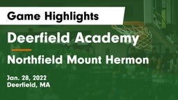 Deerfield Academy  vs Northfield Mount Hermon  Game Highlights - Jan. 28, 2022
