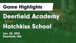Deerfield Academy  vs Hotchkiss School Game Highlights - Jan. 28, 2023