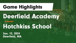 Deerfield Academy vs Hotchkiss School Game Highlights - Jan. 12, 2024