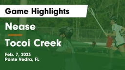 Nease  vs Tocoi Creek  Game Highlights - Feb. 7, 2023
