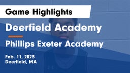 Deerfield Academy  vs Phillips Exeter Academy  Game Highlights - Feb. 11, 2023