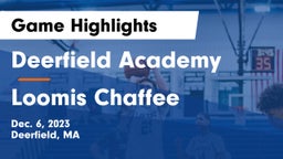 Deerfield Academy  vs Loomis Chaffee Game Highlights - Dec. 6, 2023