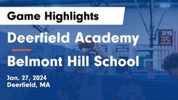 Deerfield Academy vs Belmont Hill School Game Highlights - Jan. 27, 2024