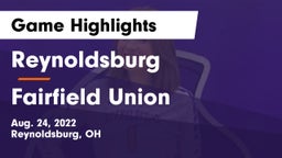 Reynoldsburg  vs Fairfield Union  Game Highlights - Aug. 24, 2022