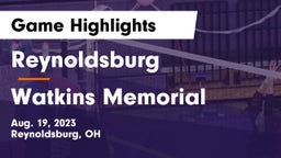 Reynoldsburg  vs Watkins Memorial  Game Highlights - Aug. 19, 2023