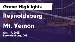 Reynoldsburg  vs Mt. Vernon  Game Highlights - Oct. 17, 2023