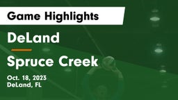DeLand  vs Spruce Creek  Game Highlights - Oct. 18, 2023