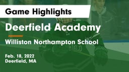 Deerfield Academy  vs Williston Northampton School Game Highlights - Feb. 18, 2022