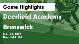 Deerfield Academy  vs Brunswick  Game Highlights - Feb. 26, 2022