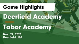 Deerfield Academy  vs Tabor Academy Game Highlights - Nov. 27, 2023