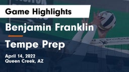 Benjamin Franklin  vs Tempe Prep Game Highlights - April 14, 2022