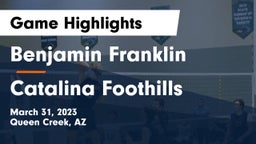 Benjamin Franklin  vs Catalina Foothills Game Highlights - March 31, 2023