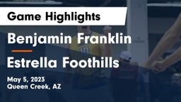 Benjamin Franklin  vs Estrella Foothills Game Highlights - May 5, 2023