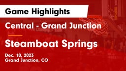 Central - Grand Junction  vs Steamboat Springs  Game Highlights - Dec. 10, 2023