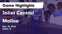 Joliet Central  vs Moline  Game Highlights - Dec 10, 2016