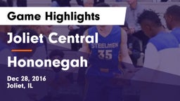 Joliet Central  vs Hononegah  Game Highlights - Dec 28, 2016