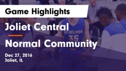 Joliet Central  vs Normal Community  Game Highlights - Dec 27, 2016
