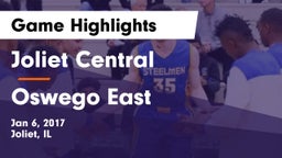 Joliet Central  vs Oswego East  Game Highlights - Jan 6, 2017