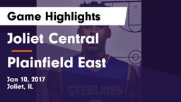 Joliet Central  vs Plainfield East  Game Highlights - Jan 10, 2017