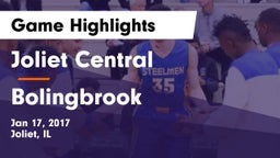 Joliet Central  vs Bolingbrook  Game Highlights - Jan 17, 2017