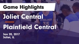 Joliet Central  vs Plainfield Central  Game Highlights - Jan 20, 2017
