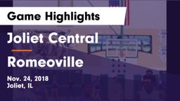 Joliet Central  vs Romeoville  Game Highlights - Nov. 24, 2018