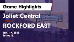 Joliet Central  vs ROCKFORD EAST Game Highlights - Jan. 19, 2019