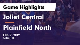 Joliet Central  vs Plainfield North  Game Highlights - Feb. 7, 2019