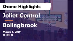 Joliet Central  vs Bolingbrook  Game Highlights - March 1, 2019