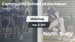 Matchup: Comm School Davidson vs. North Surry  2017