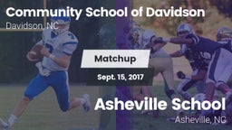 Matchup: Comm School Davidson vs. Asheville School 2017