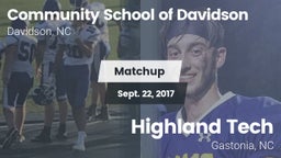 Matchup: Comm School Davidson vs. Highland Tech  2017