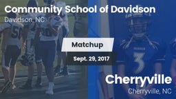 Matchup: Comm School Davidson vs. Cherryville  2017