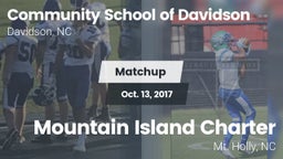 Matchup: Comm School Davidson vs. Mountain Island Charter  2017