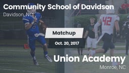 Matchup: Comm School Davidson vs. Union Academy  2017