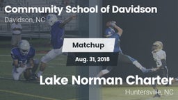 Matchup: Comm School Davidson vs. Lake Norman Charter  2018