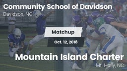 Matchup: Comm School Davidson vs. Mountain Island Charter  2018