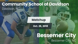 Matchup: Comm School Davidson vs. Bessemer City  2018