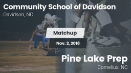 Matchup: Comm School Davidson vs. Pine Lake Prep 2018