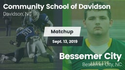 Matchup: Comm School Davidson vs. Bessemer City  2019