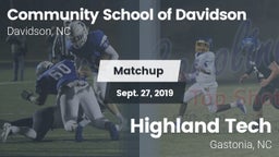 Matchup: Comm School Davidson vs. Highland Tech  2019