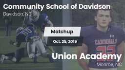 Matchup: Comm School Davidson vs. Union Academy  2019