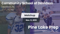 Matchup: Comm School Davidson vs. Pine Lake Prep  2019