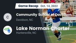 Recap: Community School of Davidson vs. Lake Norman Charter  2022
