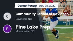 Recap: Community School of Davidson vs. Pine Lake Prep  2022