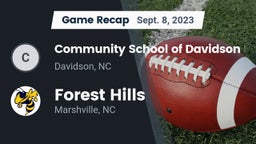 Recap: Community School of Davidson vs. Forest Hills  2023